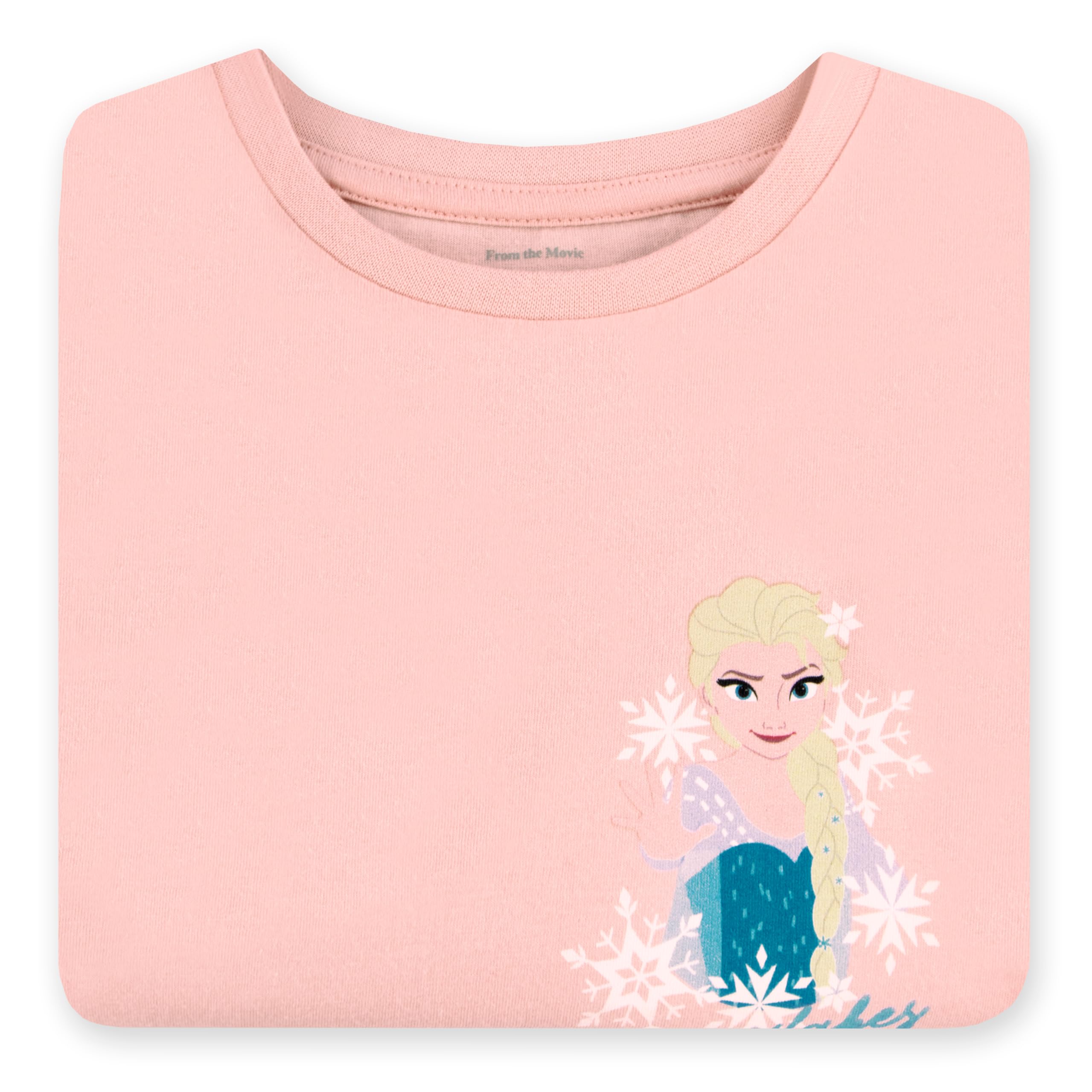 Disney Frozen Koszulka Dziewczęca z Długim Rękawem Elsa i Anna, Bluzka Księżniczki, Bawełniana Koszulka Dla Dzieci