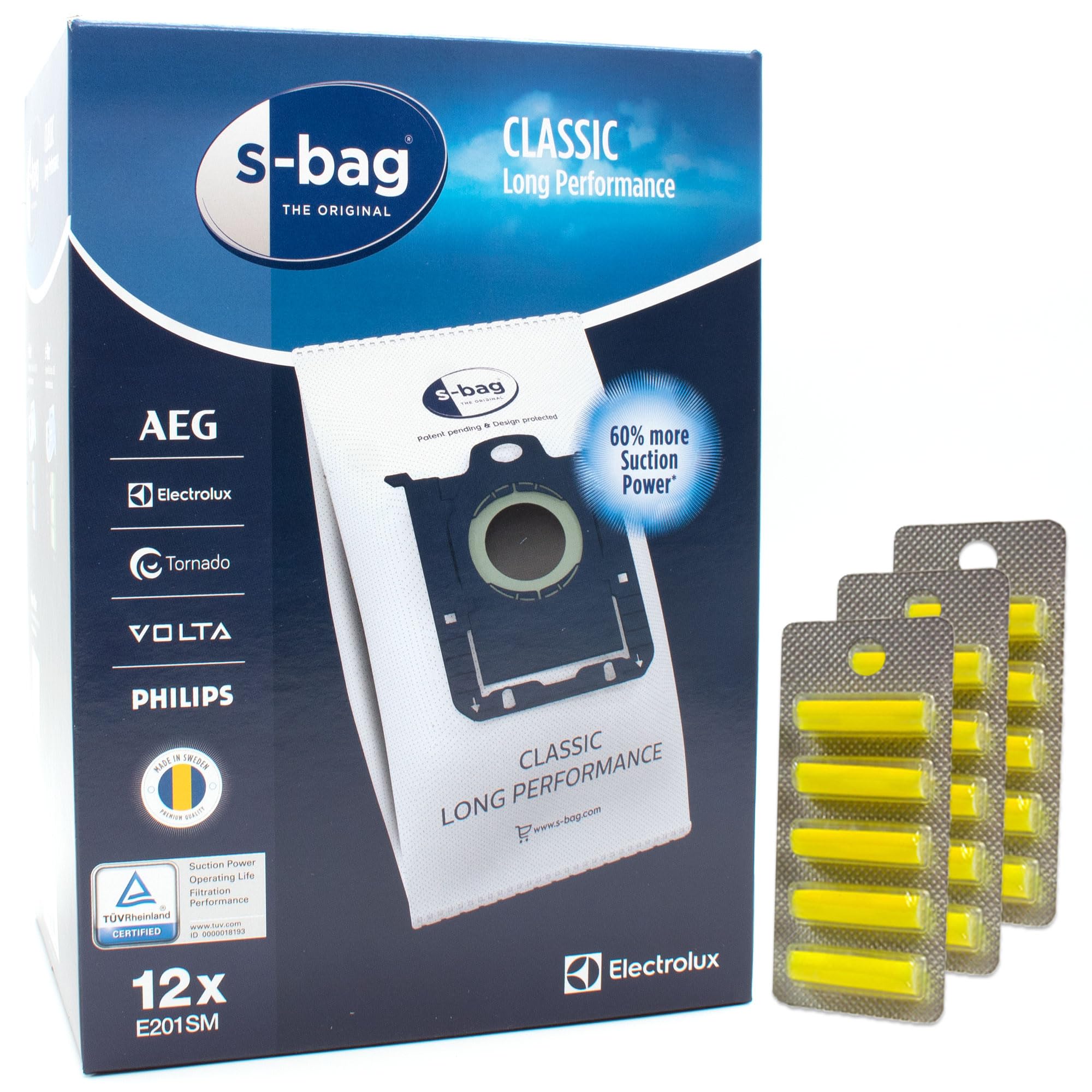 12 Sacchetti Aspirapolvere + 15 Fragranze Compatibile con Alfatec Euro Compact EC 10 ... 30, Baur 829 376, 829376, 829.376, 829-376 | 12 Sacchetti, Deodoranti, Accessori, Ricambi