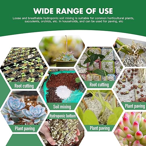 Miniatura 5 de Aclaener Perlita orgánica de 2 cuartos de galón para plantas, mezcla de acondicionador de aditivo natural para suelos hortícolas, mejora el drenaje