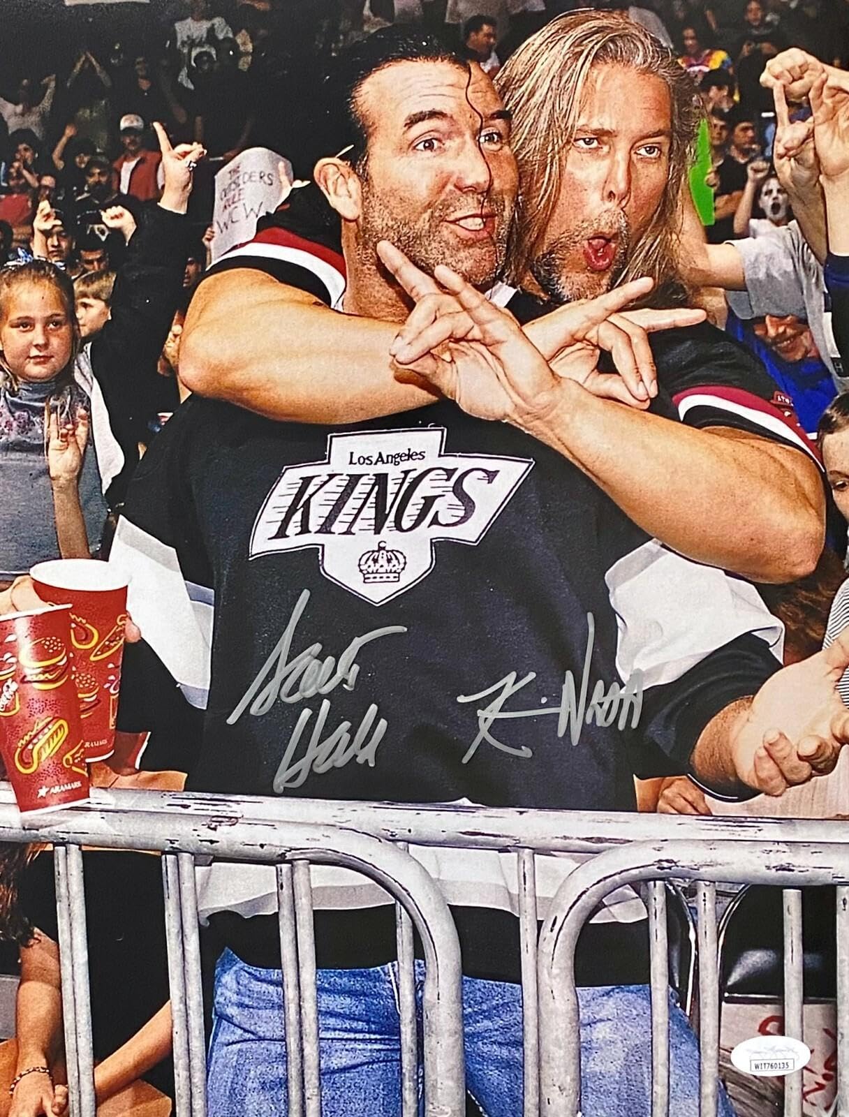 Scott Hall & Kevin Nash Signed Autographed 11x14 Photo JSA