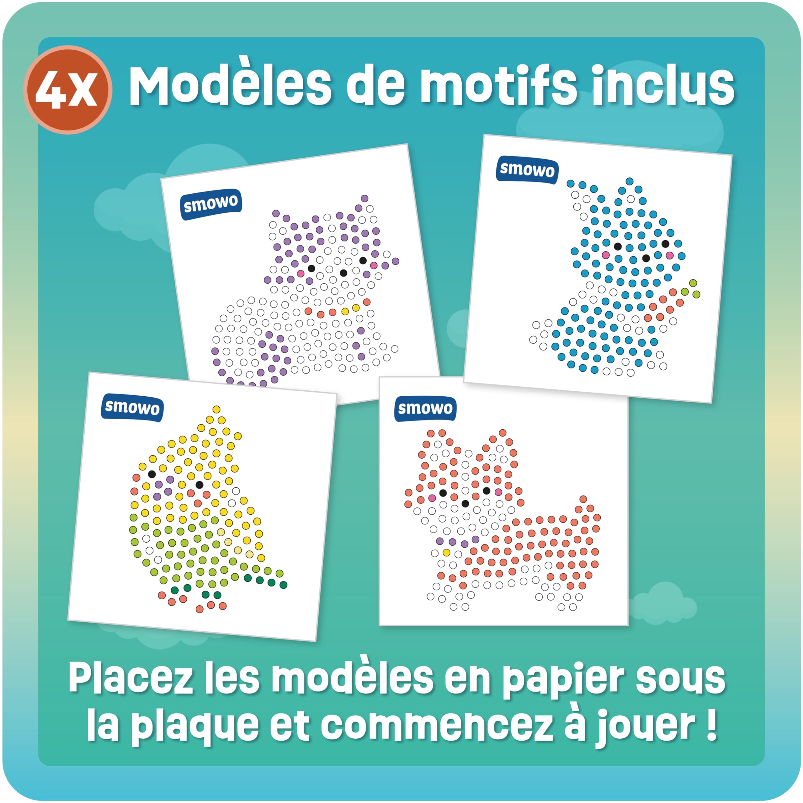 Kuvarix Perle a Repasser 10mm, 1500 Pièces Grosse Perles a Repasser XL pour Enfants à Partir de 3 Ans, 10 Couleurs, pour Anniversaire, Noël Loisir Creatif Enfant Cadeau
