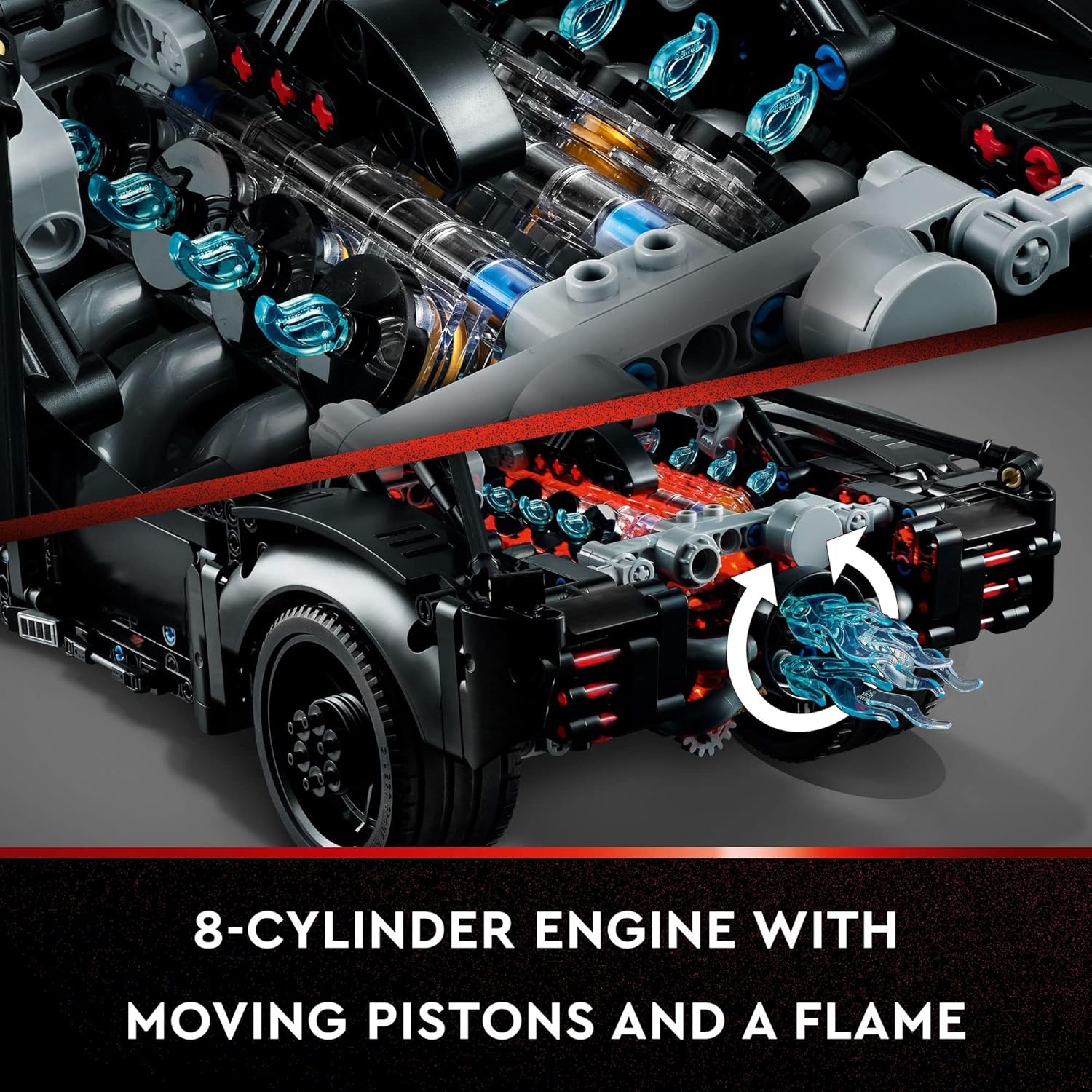 LEGO Technic The Batman – Batmobile 42127 Model Car Building Toy, 2022 Movie Set, Superhero Gifts for Kids and Teen Fans with Light Bricks