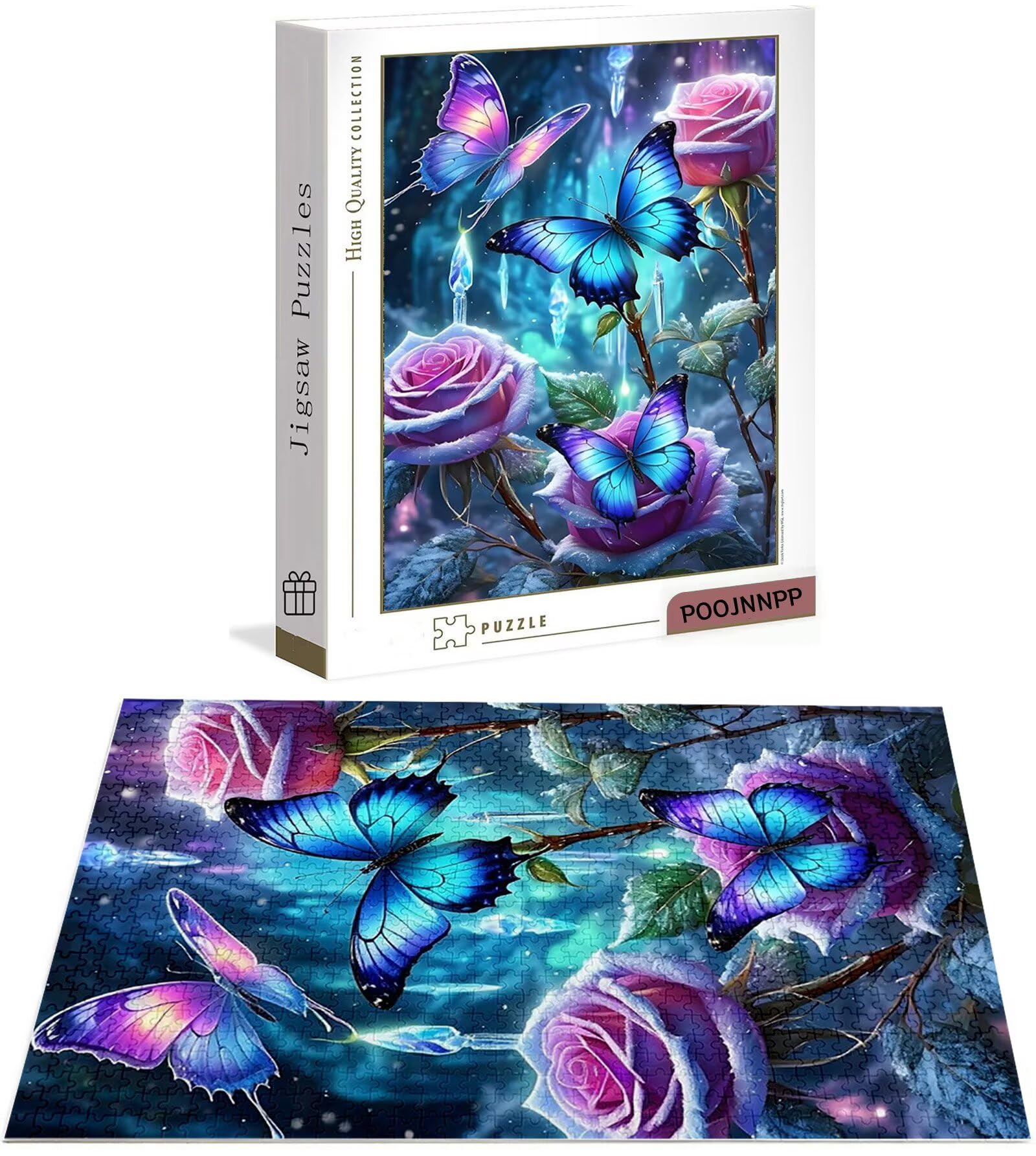Puzzle 3000 Pezzi per Adulti Ragazzi, 3 4 5 Anni Puzzle Farfalla 6 7 8 Anni Giochi Educativi Sostenibili Con Motivi Per Adulti Da Gioco in Legno Di Alta Qualità Jigsaw Rosa per Gioco Familiare B-8754