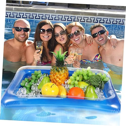 Miniatura 4 de Barras inflables para servir, bandejas inflables para servir ensaladas, bufé de hielo, soporte para bebidas y alimentos para interiores y