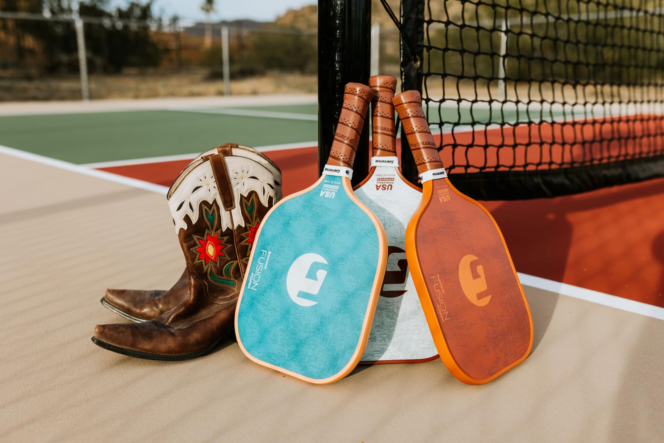 GAMMA Fusion Power - Racchetta da pickleball, stile ispirato al sud-ovest, colore: turchese