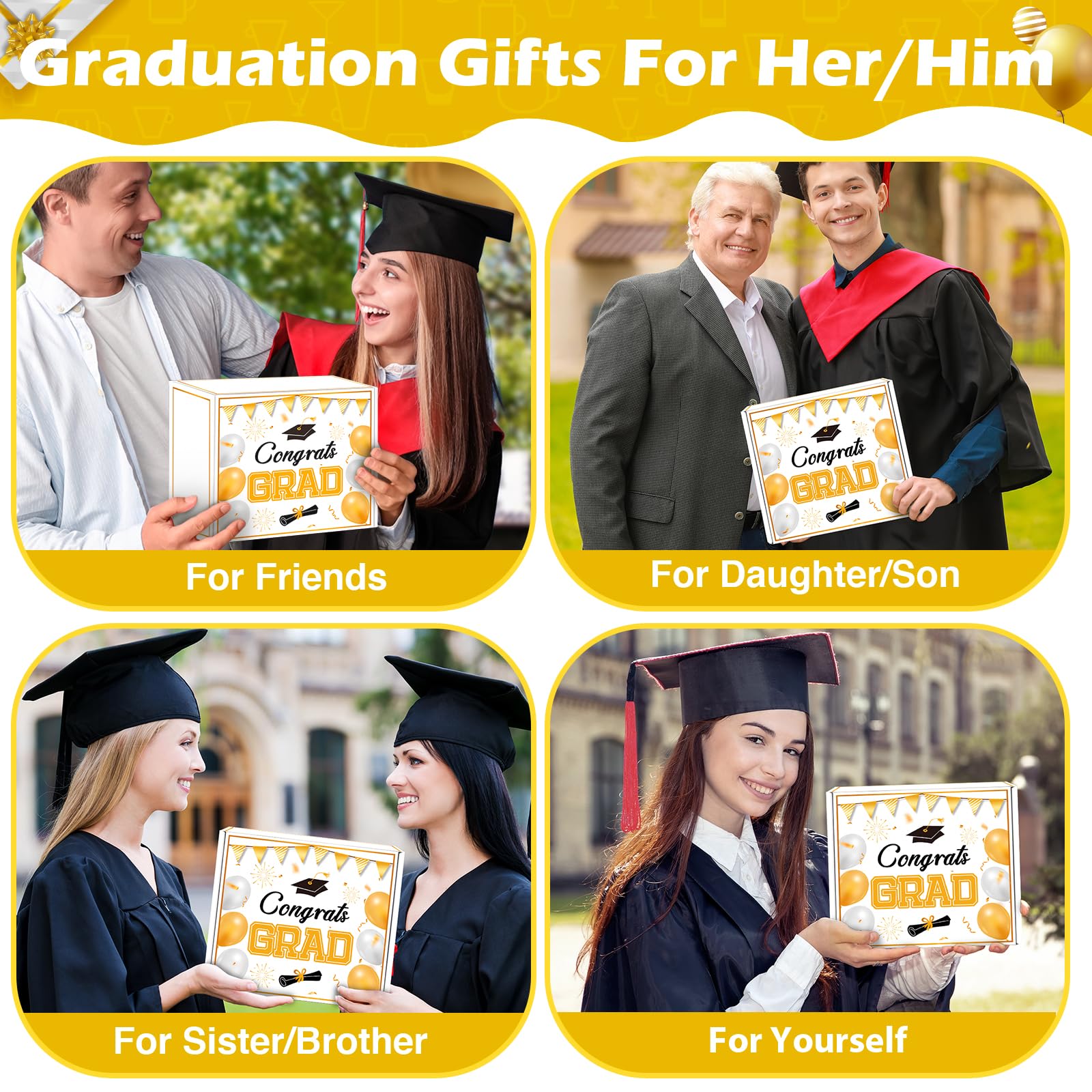 Duchong 2026 Graduation Gifts, Congrats Gift Box Set, College High School Graduation Present, Grad Box with Tumbler for Her Him