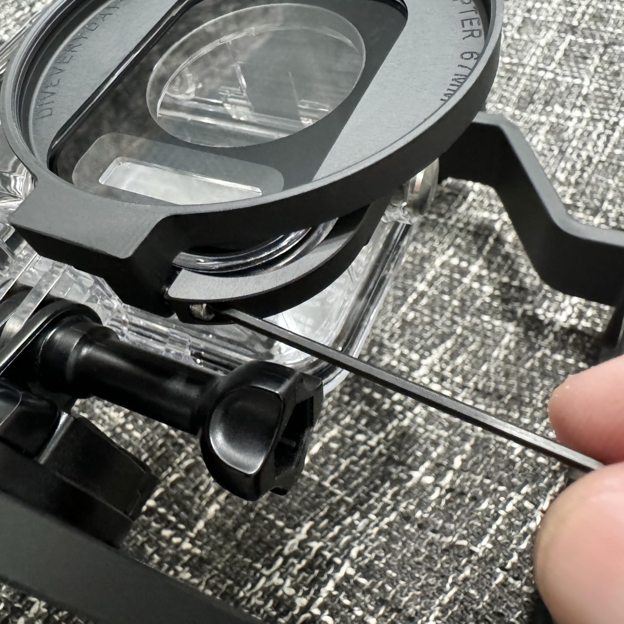 M67 Objektivadapter für DJI OSMO Action 5 Pro, kompatibel mit Original wasserdichtem Gehäuse