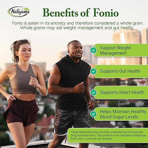Miniatura 7 de Nafajama Grano Fonio blanco sin gluten de alta calidad, supergrano africano antiguo prelavado, sin OMG, vegano, superalimento de alto contenido de