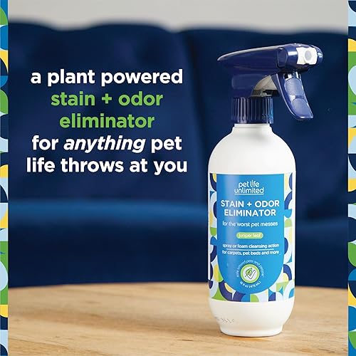 Miniatura 4 de Pet Life Unlimited Limpiador en aerosol espumoso para manchas + olores, eliminación de manchas a base de plantas, aplicador de aerosol