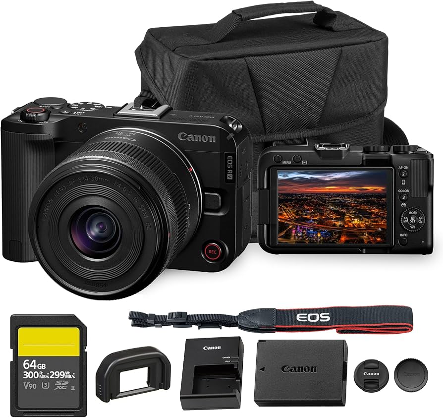 Amazon.com : Canon EOS R50 V Mirrorless Camera with 14-30mm f/4