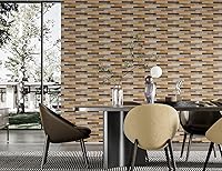 Vista 7 de SINGULARWOOD Tablones de pared de madera de granero recuperada, paneles de madera real de acento rústico para decoración de pared interior, fácil