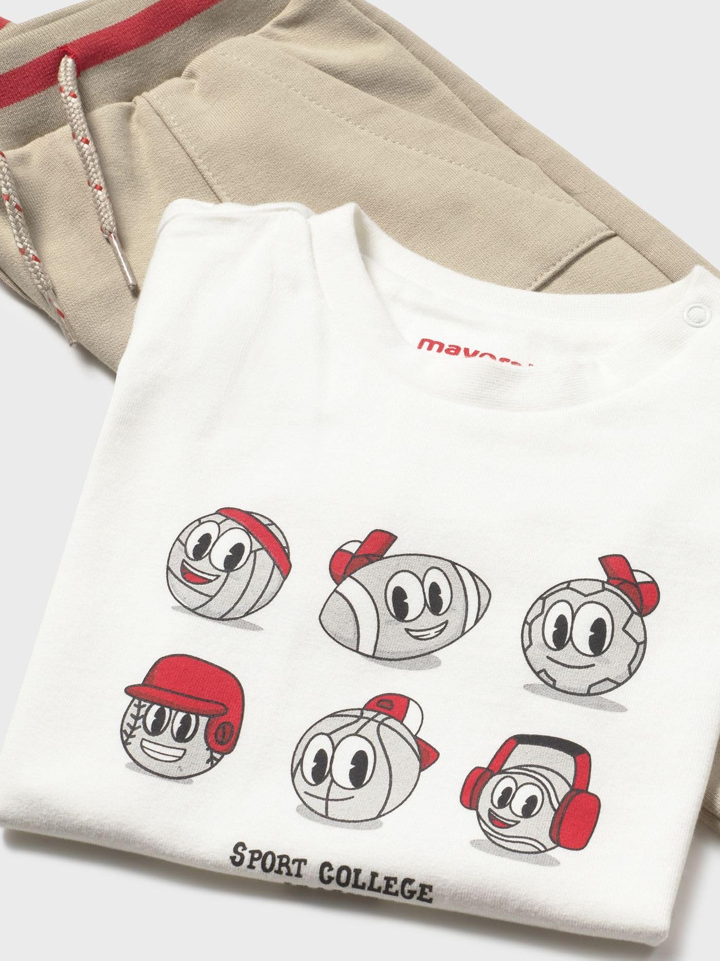 Mayoral Chandal 3 piezas camiseta para bebé niño Tomate