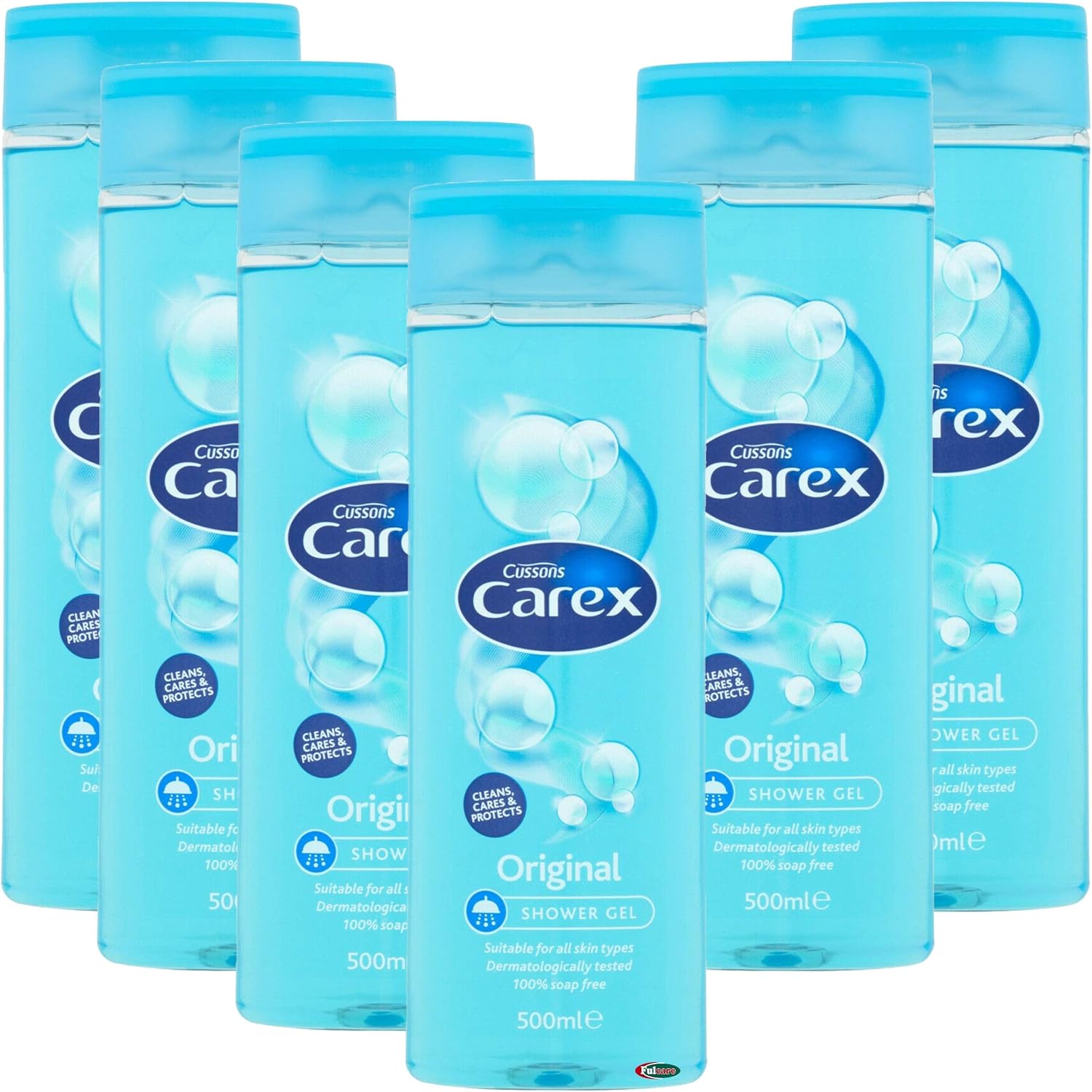 Carex Shower Gel Original 500ml 100 Soap Free for Sensitive Skin (Pack