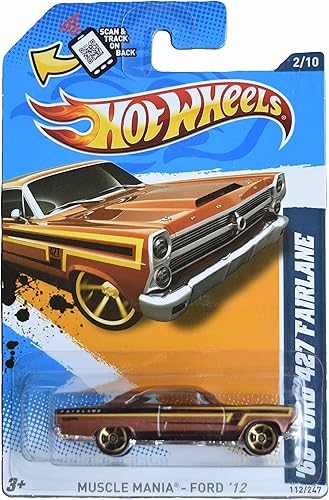 Hot Wheels Ford 427 Fairlane Muscle Car modelo de fundición a presión para niños mayores de 3 años