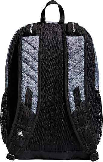 adidas Prime 6 School Backpack | Padded Laptop Sleeve, Multiple Organizer Pockets, Water-Bottle Pockets, Durable Build, School Gym & Travel Ready