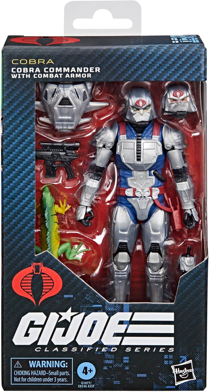 G.I. Joe Classified Series #168, Cobra Commander with Combat Armor, Collectible 6 Inch Action Figure with 7 Accessories