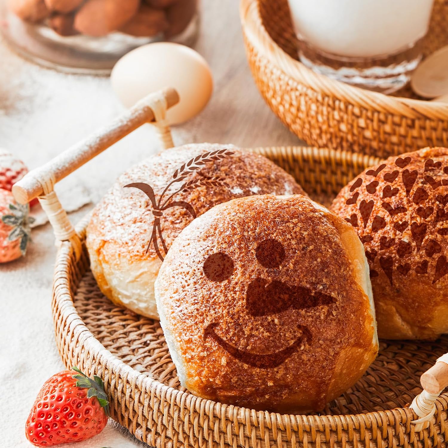 Cake Stencils, Baking Template, Bread Stencils for Sourdough, 24 Pieces