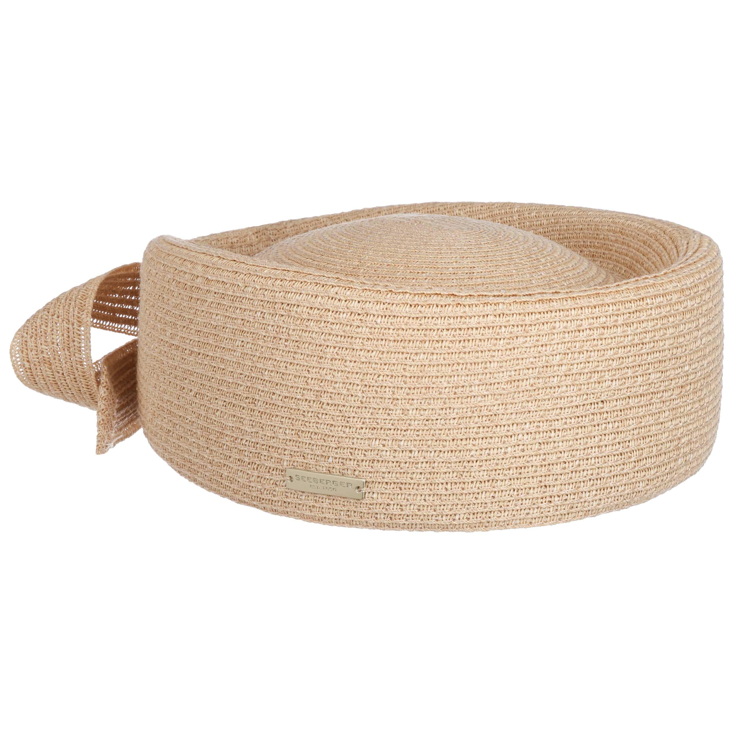 Seeberger Vitenora Pillbox Sombrero Mujer Sombrero de Paja Sombrero de Ocasión Mujer - Primavera-Verano