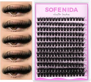 SOFENIDA Pestañas en Racimo 80D Pestañas Indi...