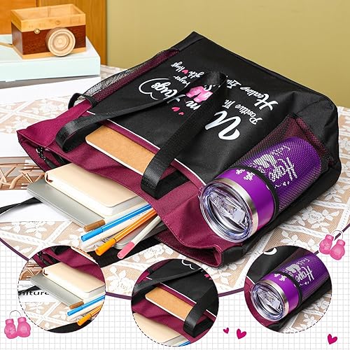 Miniatura 3 de Paterr Regalos para el cáncer de mama, bolsa de mano para concientización sobre el cáncer de mama, regalos para mujeres, paquete de cuidado de