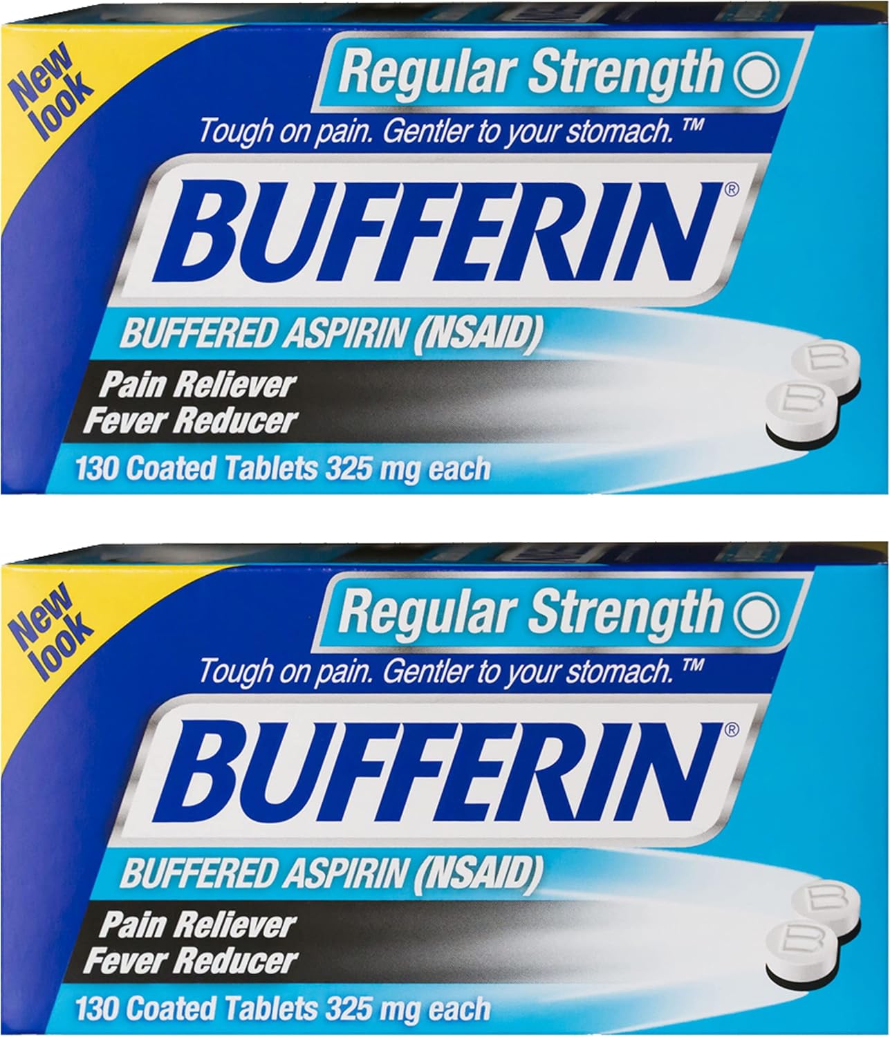 Bufferin Aspirin 325mg, Pain Reliever & Fever Reducer, with
