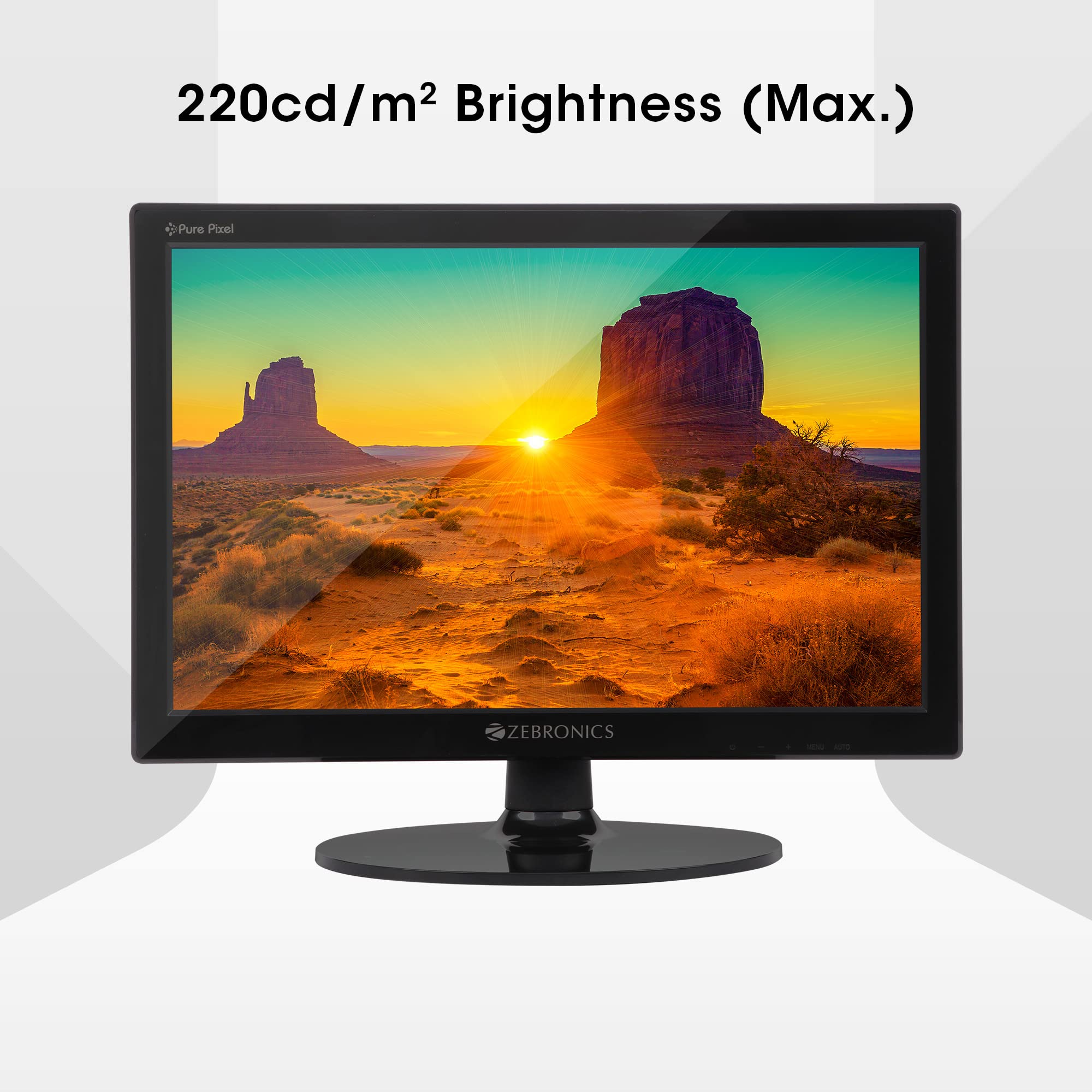 ZEBRONICS Zeb-V16HD LED Monitor with15.4 with Supporting HDMI, has