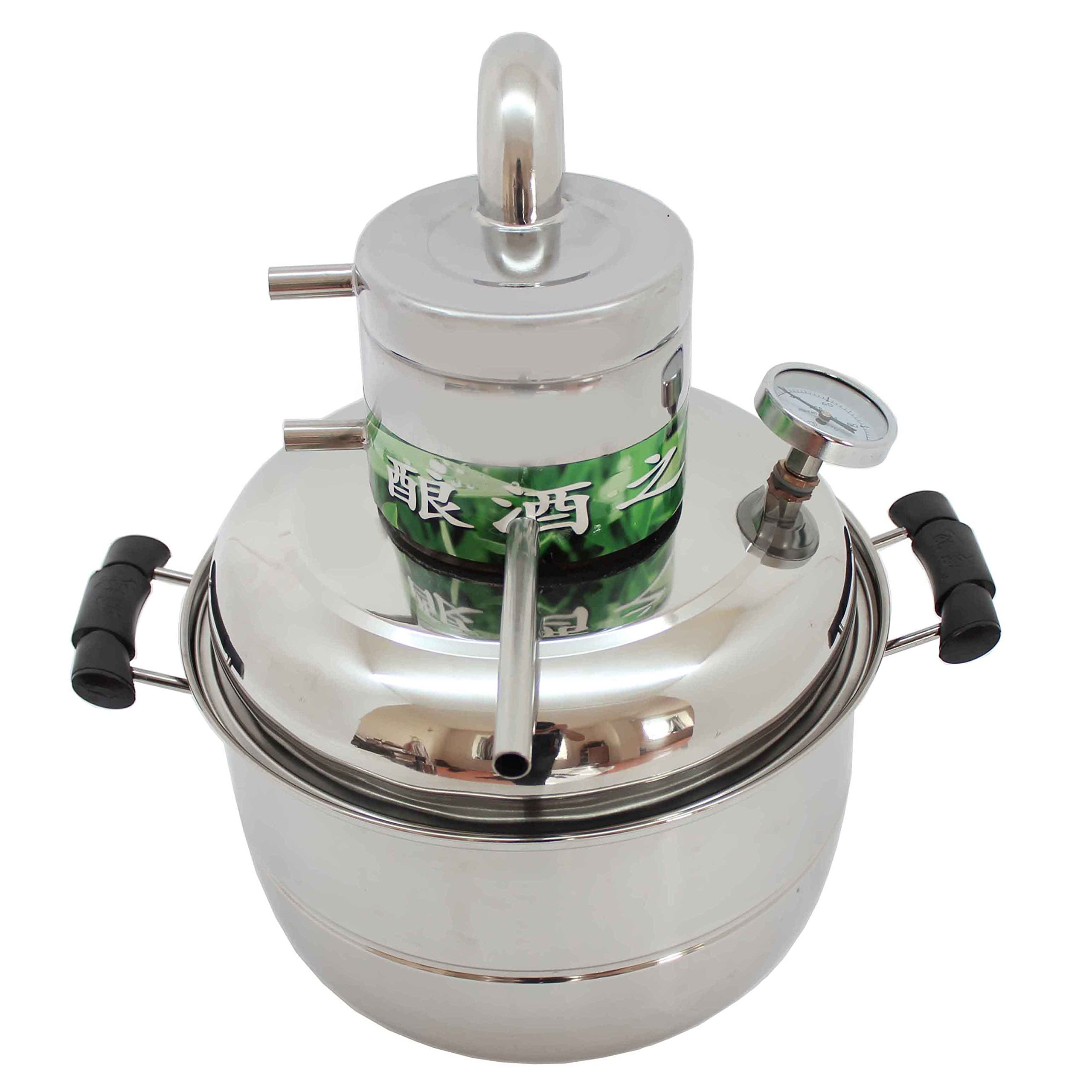 10L water distiller, essential oil distiller,lavender oil distiller, 10L Water Alcohol Distiller Home Brew Kit Still Wine Making Essential Oil Boiler