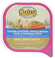 Vista 1 de Nutro Core Wet Dog Nutro Puppy - Alimento húmedo para perros sin granos en salsa de pollo tierno, batata y guisantes, bandeja de 3.5 onzas, 3.5 onzas