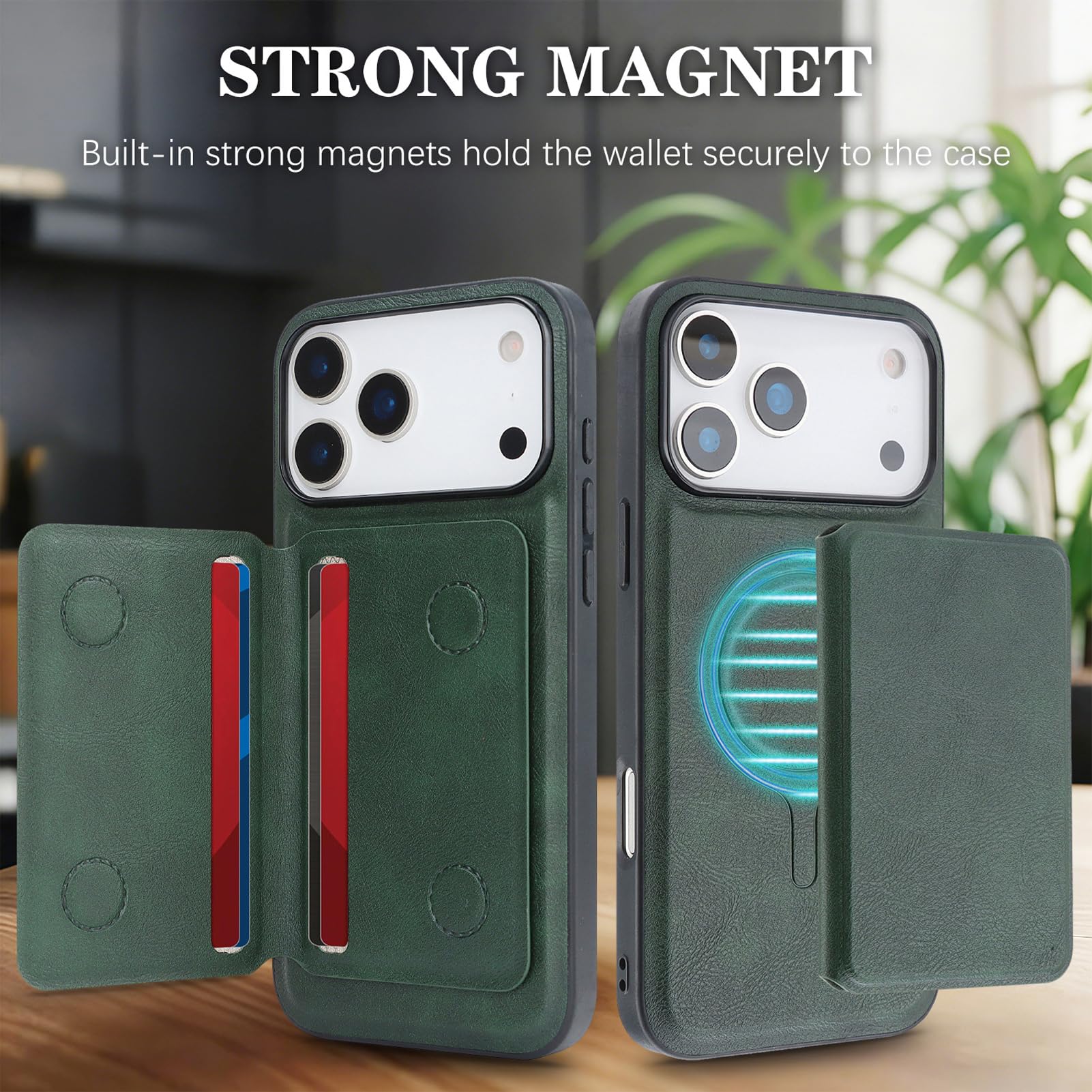 Skórzane etui magnetyczne do iPhone 18 Pro Max / 18 Pro, zdejmowany