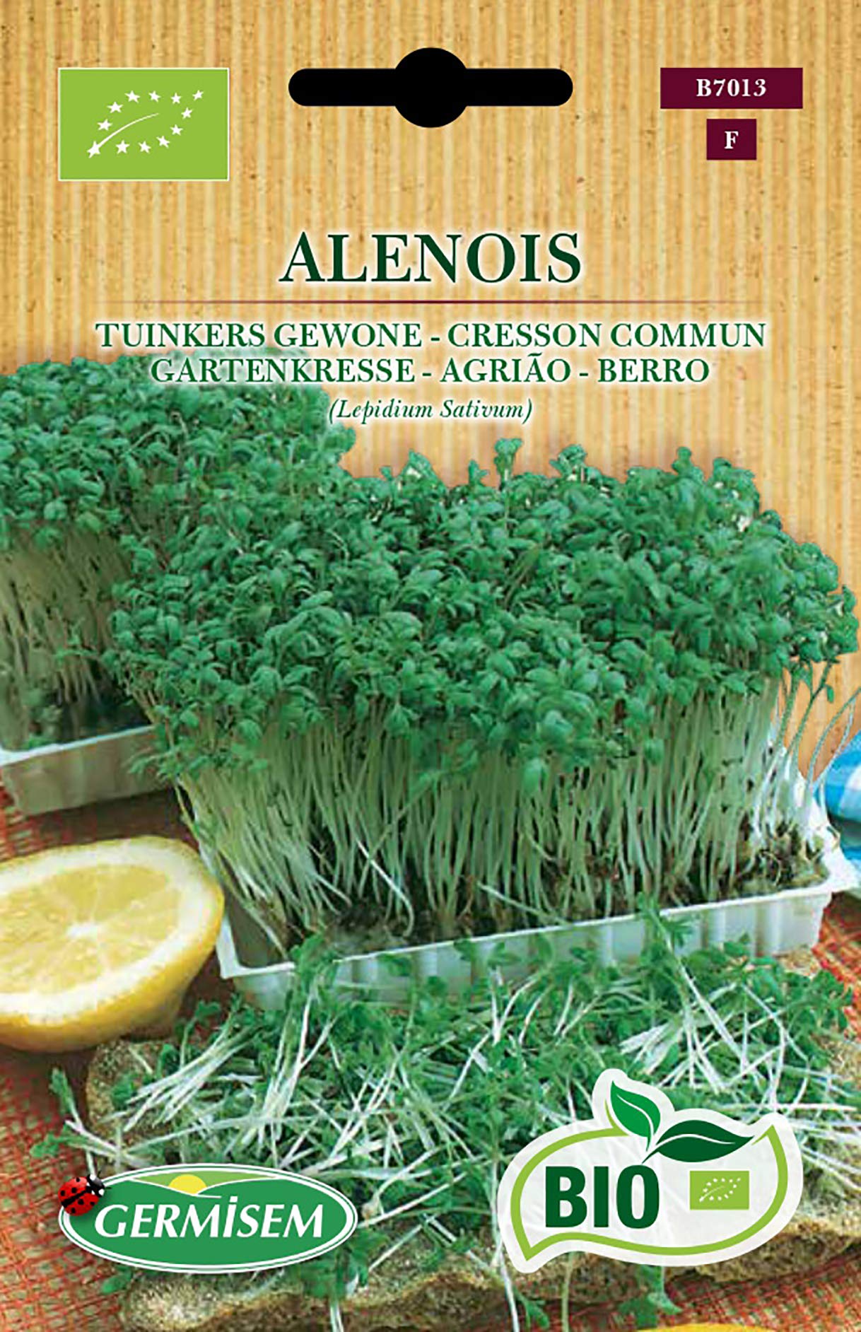 Germisem Orgánica Alenois Semillas de Berro Jardín 8 g (ECBIO7013)