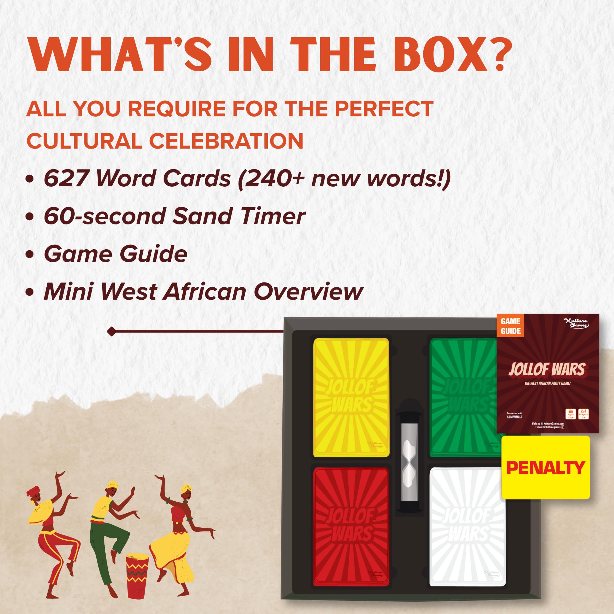 Kulture Games, West African Party Game, Jollof Wars 2nd Edition, Card Game for Friends Family Parties - Image 4