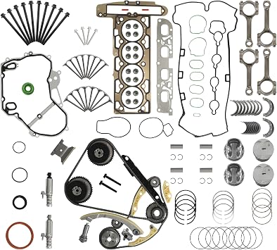 Ecotec 2.4 Engine Rebuild Overhaul Kit With Timing Chain Kit & Con-Rods & Piston 2011-2016