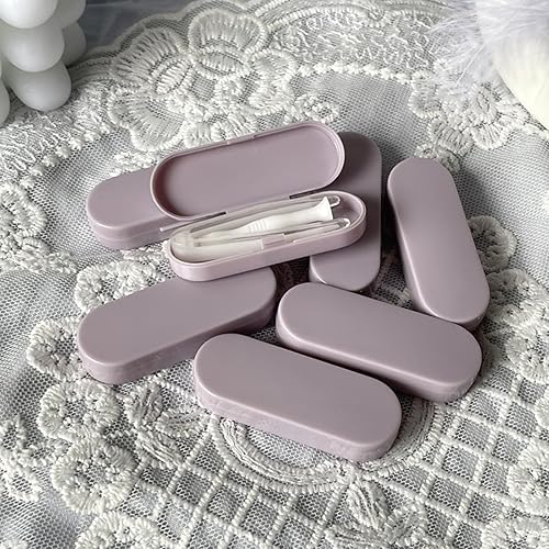 Miniatura 9 de Juego de 5 fundas portátiles para lentes de contacto, removedor de lentes de contacto y herramienta de inserción (insertadorremovedor+pinzas con