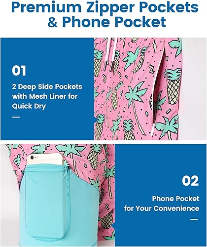 Miniatura 2 de maamgic - Traje de baño para hombre con forro de compresión, 5 pulgadas, pantalones cortos elásticos para la playa, de secado rápido, con bolsillos