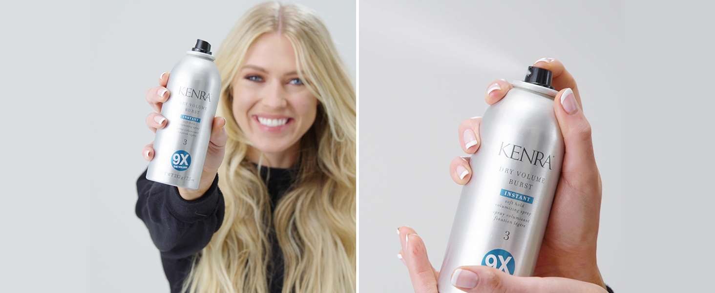 Dry Volume Burst 3 | Instant Volume Hairspray | Soft Hold Volumizing Spray | Dry Application | All Hair Types