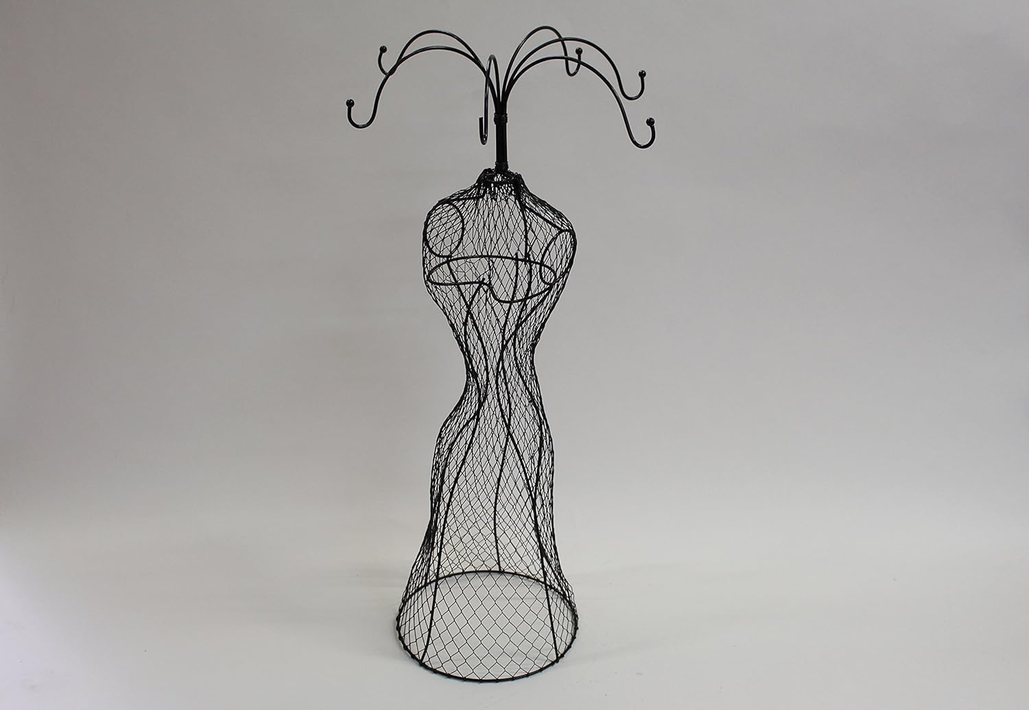 Black 27 Inches Vintage Style Iron Metal Dress Form