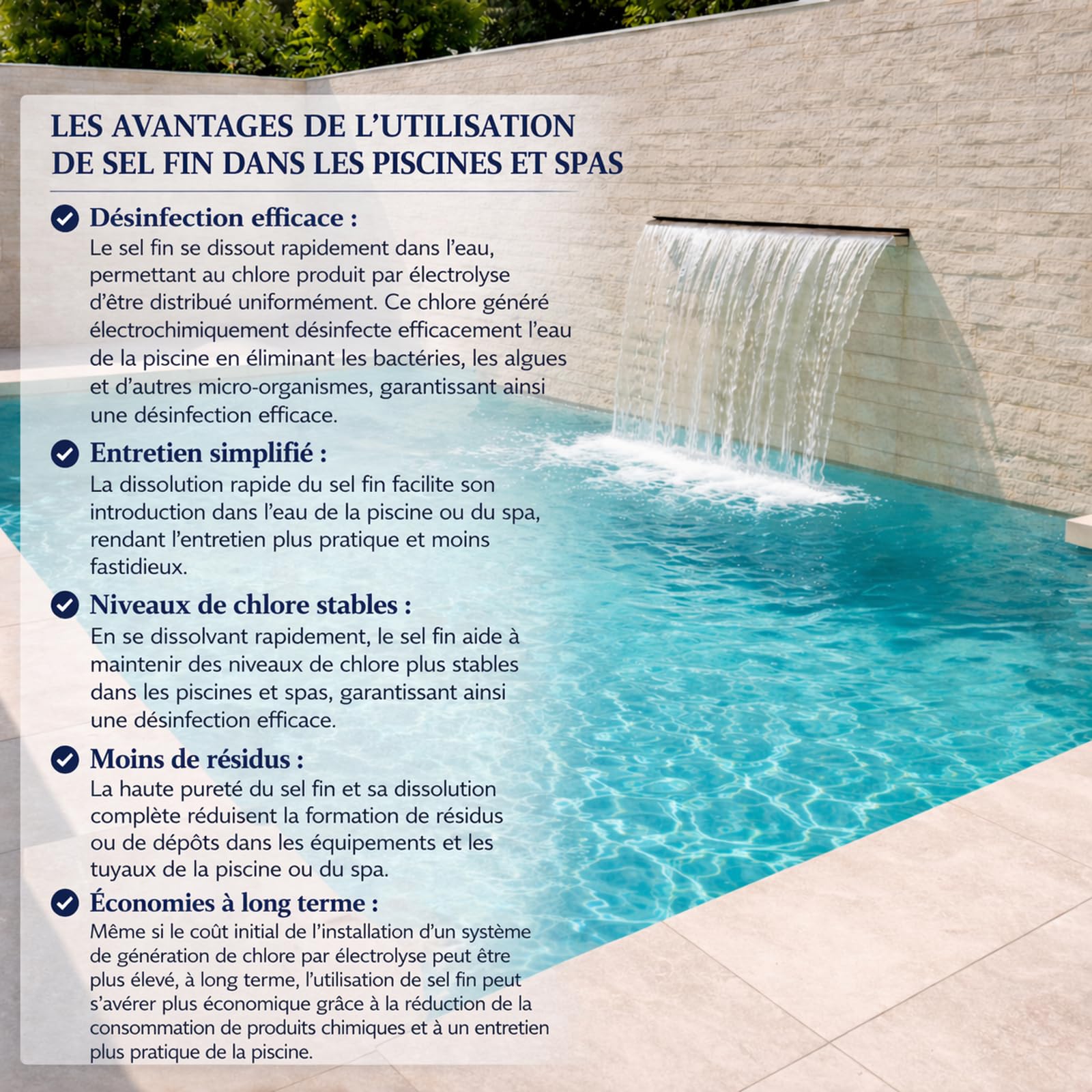 LLOFER - Sal en Tableta - Descalcificación de Agua - Agua más Clara y Suave - Sal para Piscina 25 kg