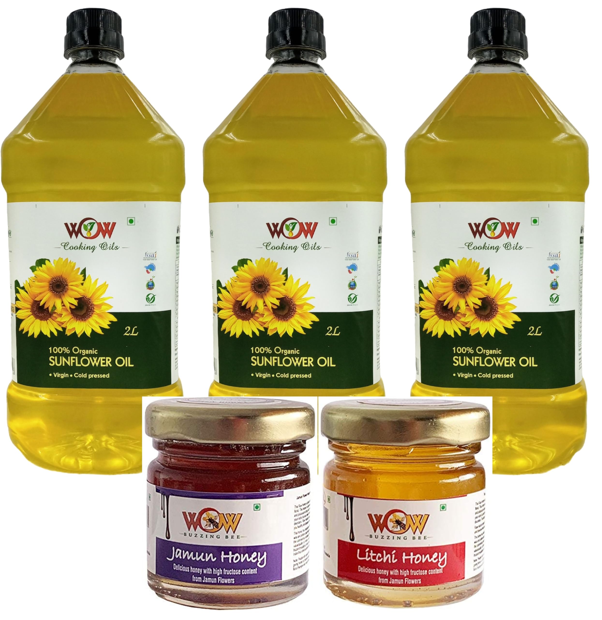 See full amazon price history chart for WOW Cooking Oils Certified Organic Virgin Cold Pressed Sunflower Cooking Oil (2 LTR X 3)+2 RAW Honey 55GM WOW Cooking Oils Certified Organic Virgin Cold Pressed Sunflower Cooking Oil (2 LTR X 3)+2 RAW Honey 55GM (B08HMWB226) Amazon Price History, Amazon Price Tracker