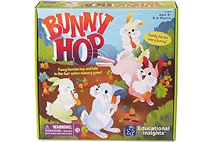Educational Insights Bunny Hop: Memory & Color Matching Game for Kids Ages 4 and Up