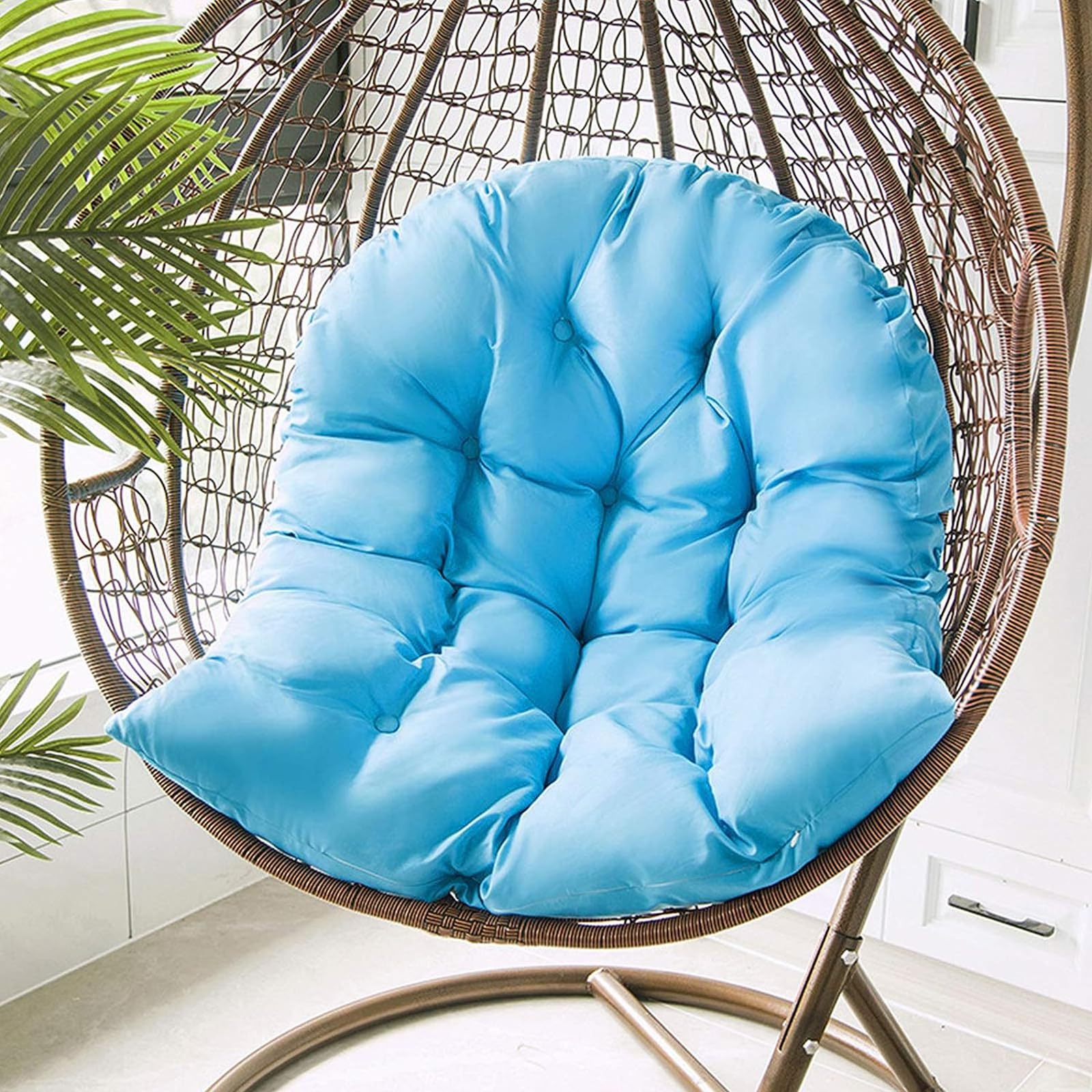 Waterproof Hanging Chair Egg Chair Cushion, Washable Rattan Chair Pads for Indoor/Outdoor Use - Garden Patio Hanging Cushion for Ultimate Comfort