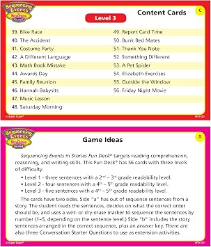 Super Duper Publications | Sequencing Events in Stories Fun Deck Flash Cards | Educational Learning Resource for Children