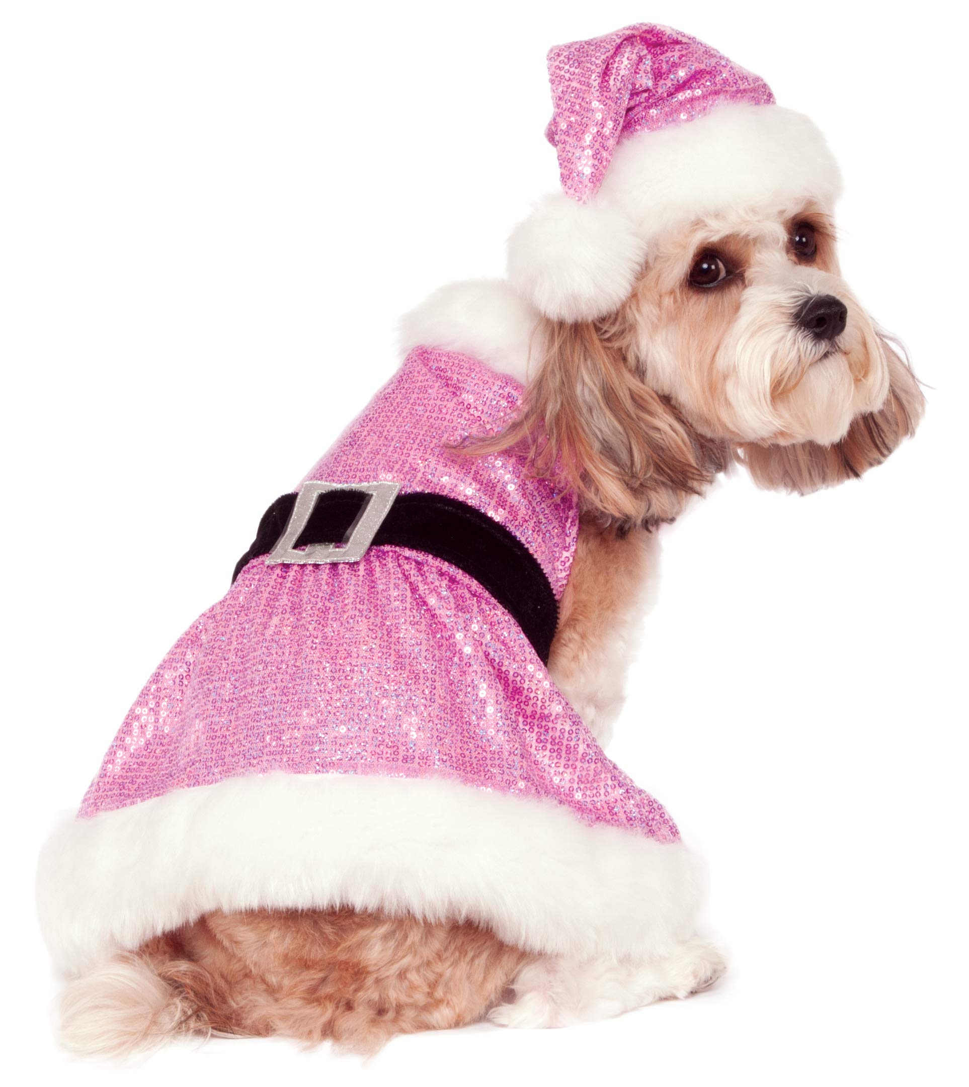 Rubie's Christmas Collection Sequin Mrs. Claus Pet Costume, Large