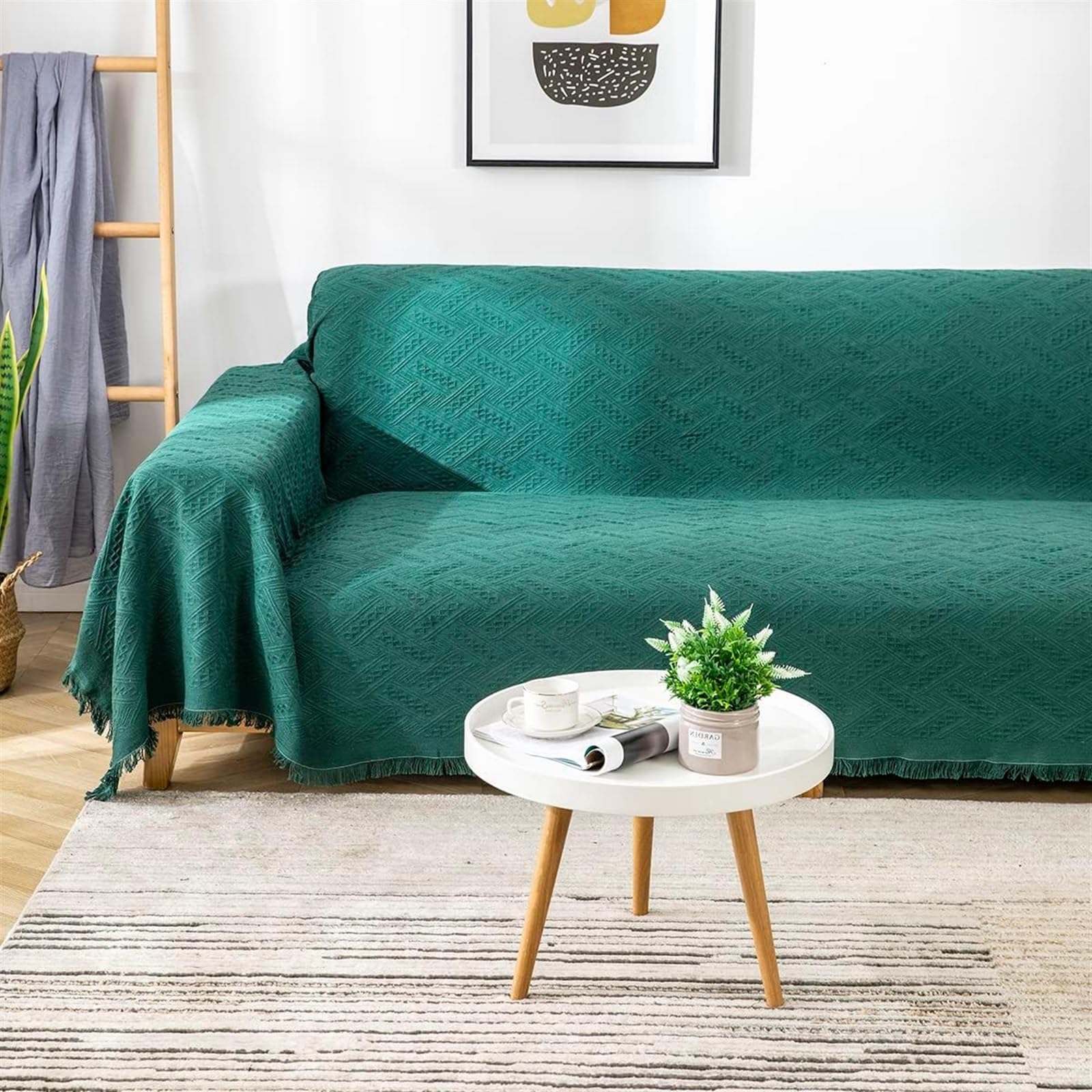 Copridivano antiscivolo, impermeabile, per proteggere i mobili, lavabile, morbido e spesso, di grandi dimensioni (228,6 x 248,9 cm), ideale per decorare la casa e proprietari di animali domestici