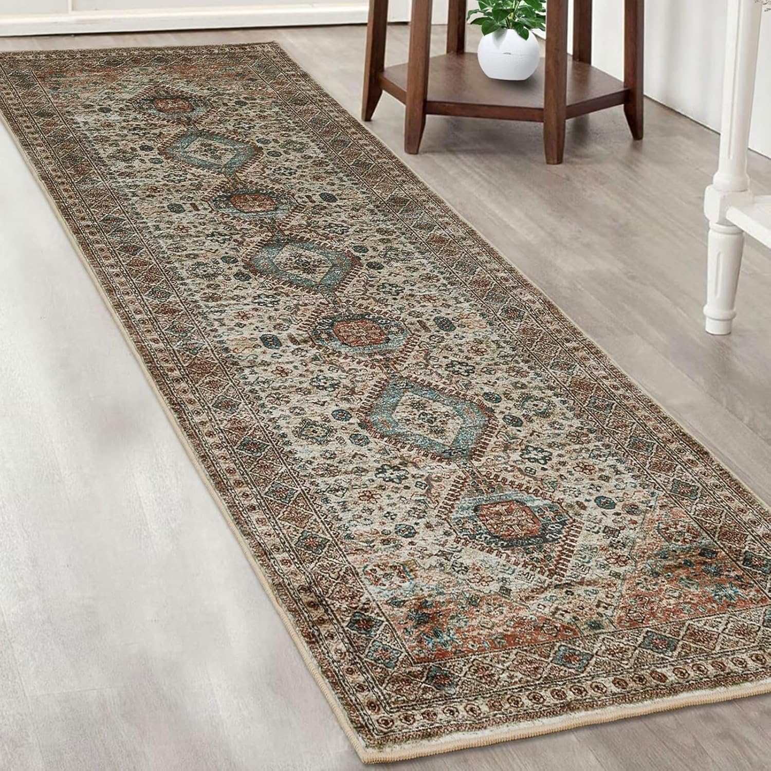 Zacoo 2x8 Runner Rug for Bedroom Machine Washable Hallway