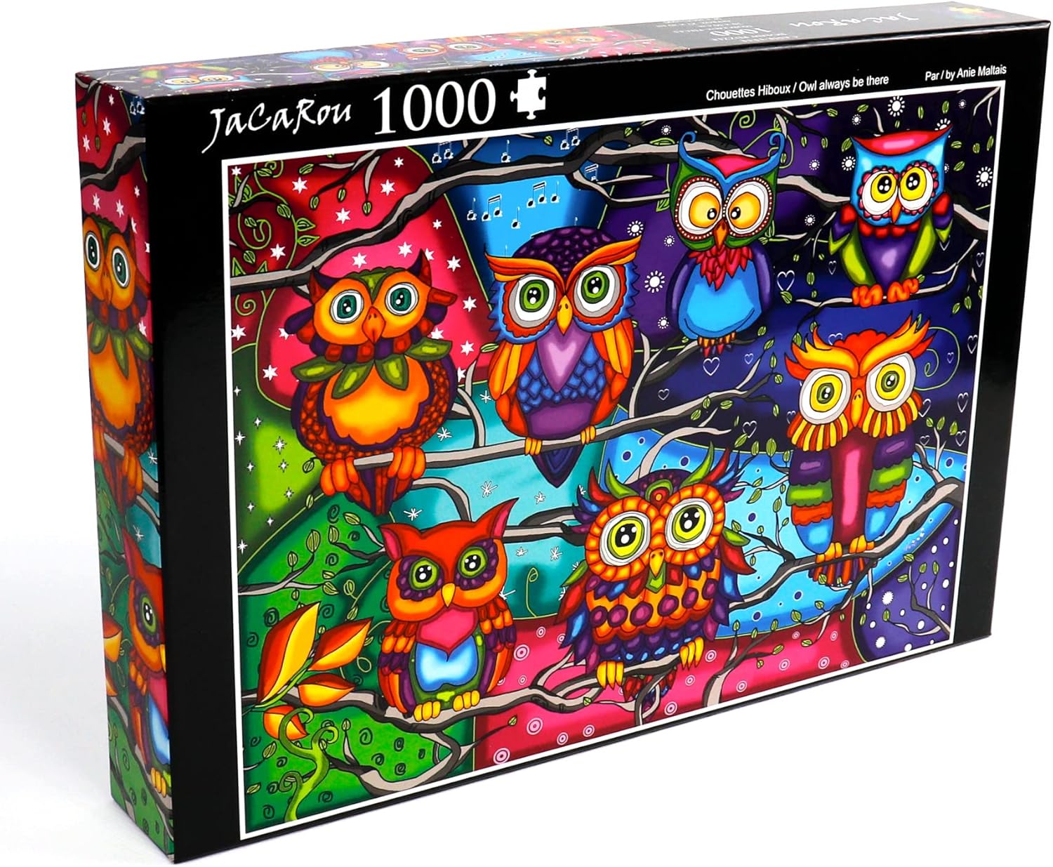 JaCaRou Puzzles Owl Always be There 1000 Pieces Jigsaw