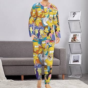 Amazon.co.jp: ルームウェア ザ・シンプソンズ パジャマ 上下