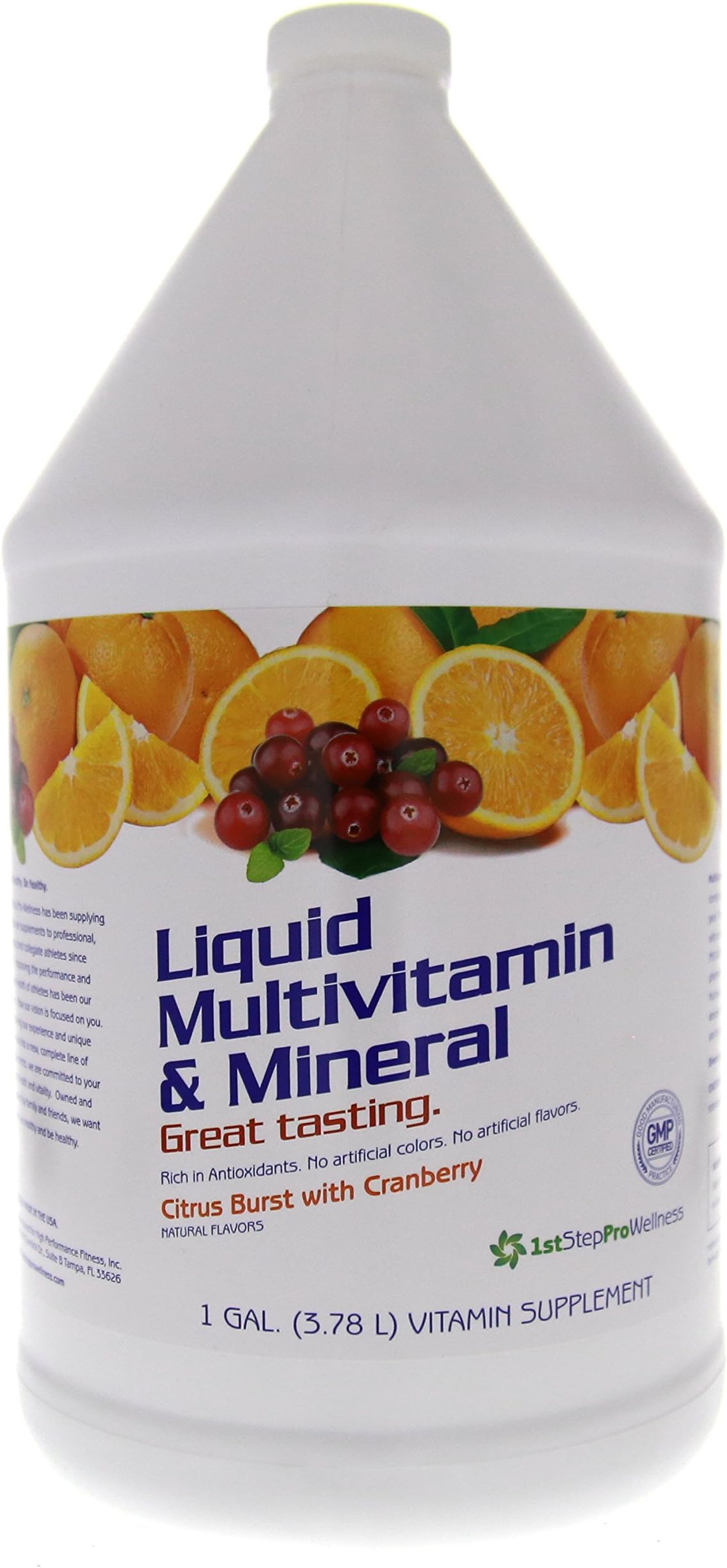 HIGH PERFORMANCE FITNESS, INC., 1st Step For Energy Vitamins And Minerals Citrs 1gal