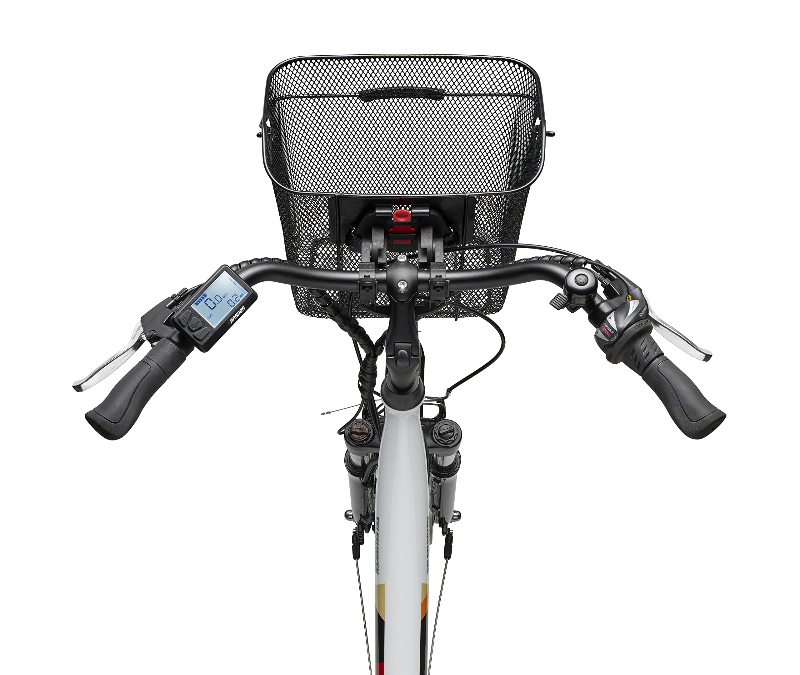 TELEFUNKEN City Elektrofahrrad für Damen und Herren E-Bike 28 Zoll | 536,5 Wh Akku | Pedelec mit 40 Nm Frontmotor | 7-Gang Shimano Kettenschaltung | Citybike mit Fahrradkorb & Fahrradschloss