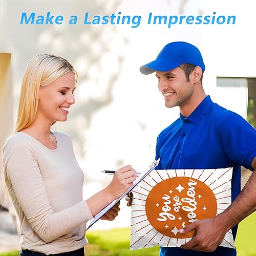 Miniatura 6 de Jowlroel Sobres de polietileno de 10 x 13 pulgadas paquete de 100 bolsas de envío con autoadhesivo sobres de correo You are Golden bolsas postales