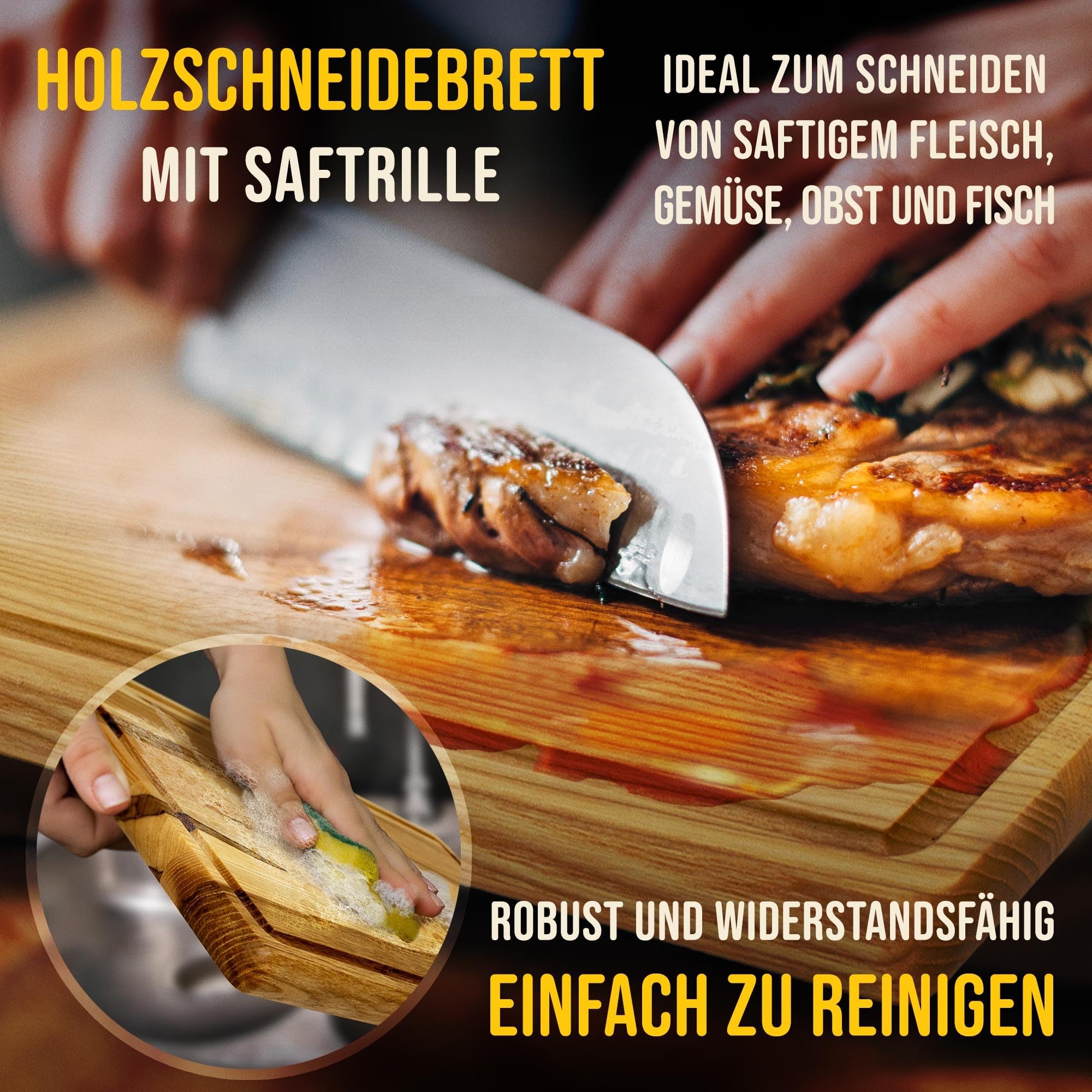 PR Print Royal Großes Holzbrett mit Gravur - Mama kocht am besten - mit Name - Personalisiertes Geschenk zum Geburtstag, Muttertag - Schneidebrett Eschenholz, 40 x 25 x 2 cm